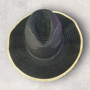 Rattan Fray Edged One Size Sun Hat